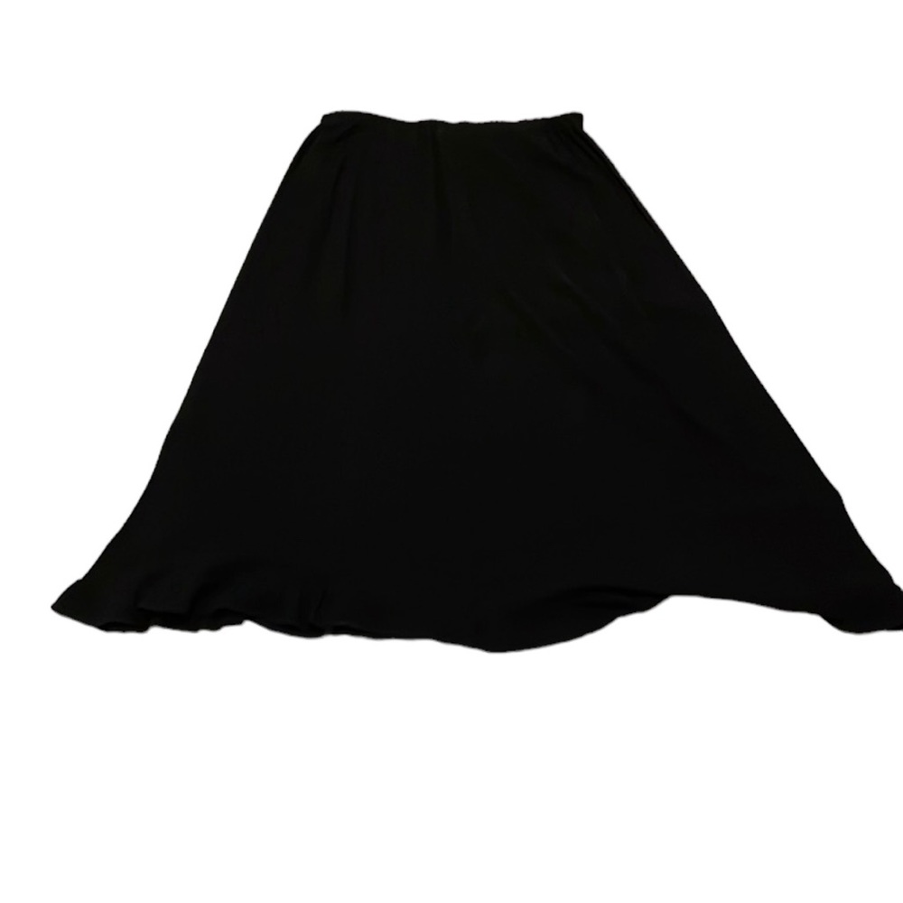 Women’s Long Black Rayon Maxi Skirt. Size L